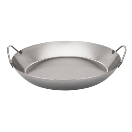 Matfer Bourgeat Black Carbon Steel Paella Pan, 17 3/4"